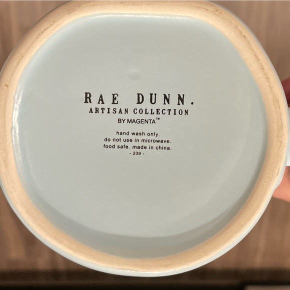 Rae Dunn by Magenta light Blue and Gold Happy Spring Ceramic Mug for Dining - Picture 11 of 11